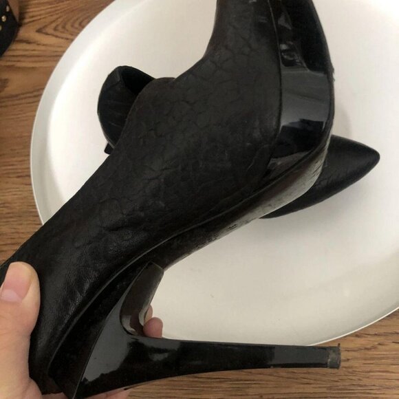 Alexander wang Black Leather Heels 37 - Picture 6 of 6